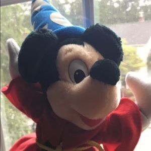 Sorcerer Mickey Mouse Fantasia rare plush Disney